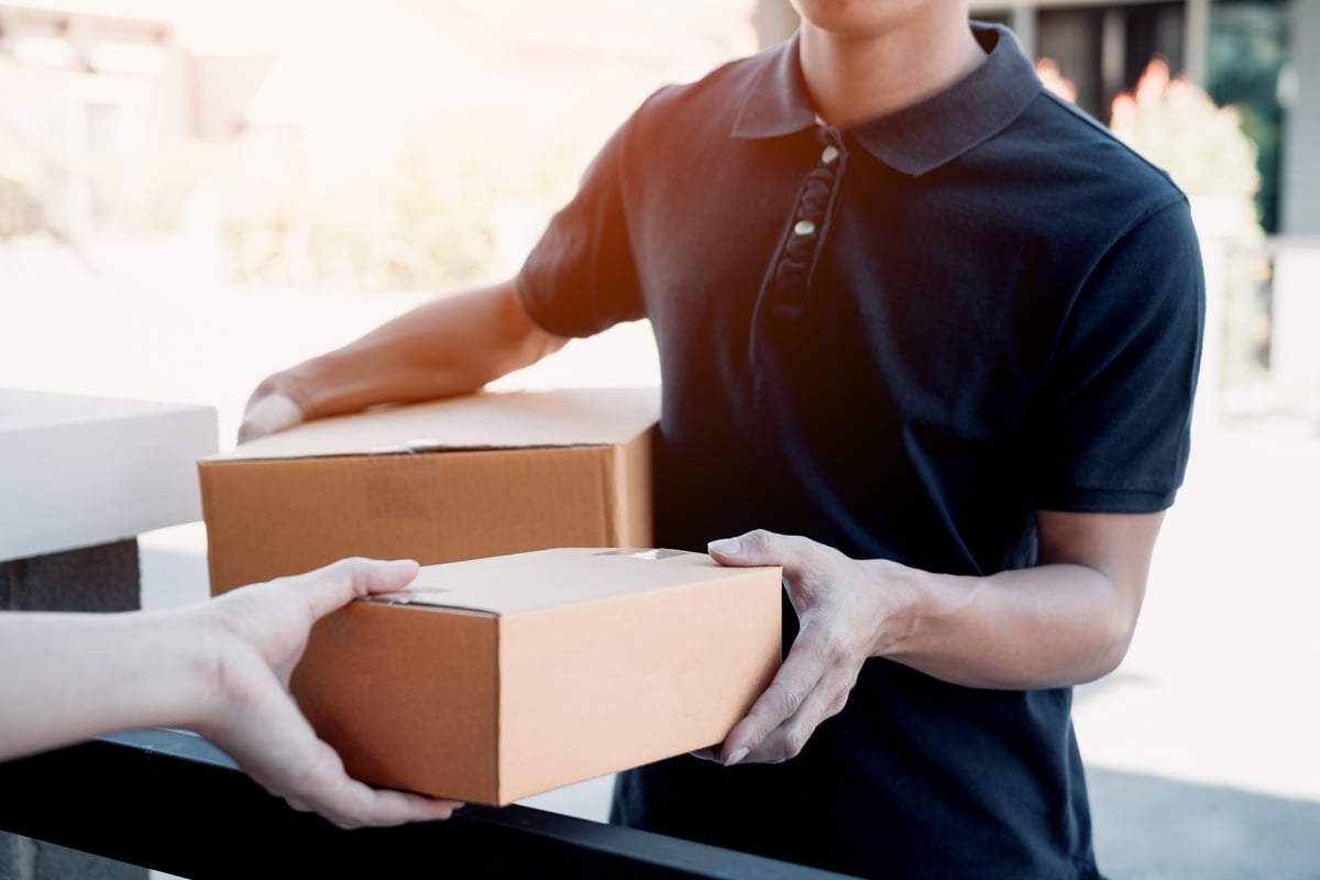 Close up of Hands Cargo Staff 